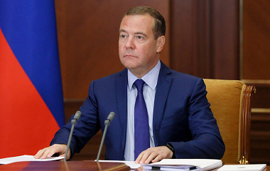 Заместник-председател на Съвета за сигурност на Руската Федерация Дмитрий Медведев Украинизация на лебервурст