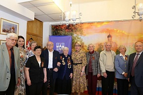 среща на Посланика на Русия в България Елеонора Митрофанова с живеещите в София ветерани на Великата Отечествена война